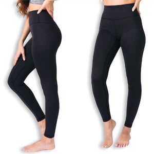 Zyia Active Navy Blue Warm Luxe Leggings Size 4